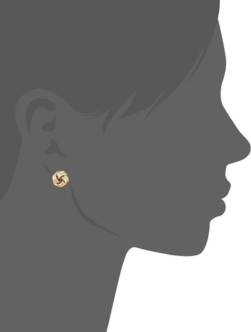 "Classics" Gold-Tone Knot Stud Earrings