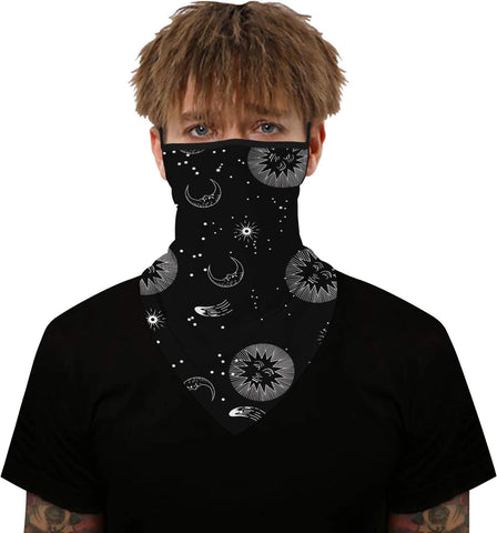 Neck Gaiter Face Mask Covering Bandanas for Men Women Summer UV Face Scarf Mask Cover Facemask Balaclava Headbands