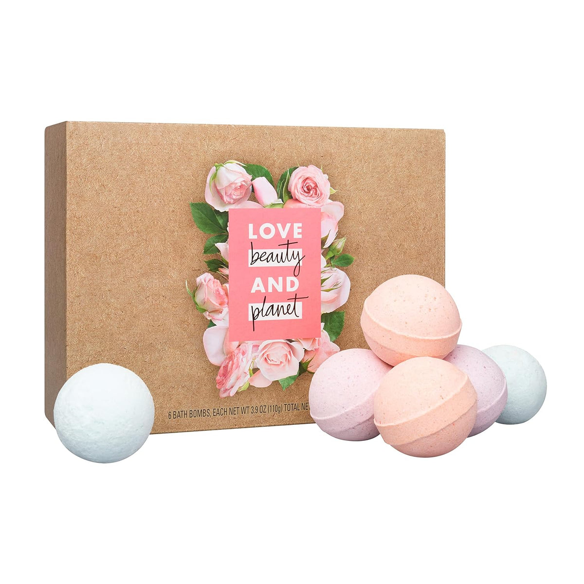 Bath Bombs Gift Set Gift Ideas for Her, Wife, Bath and Body Pampering Gift Set Murumuru Butter and Rose, Coconut Water and Mimosa Flower, Argan Oil and Lavender Paraben Free