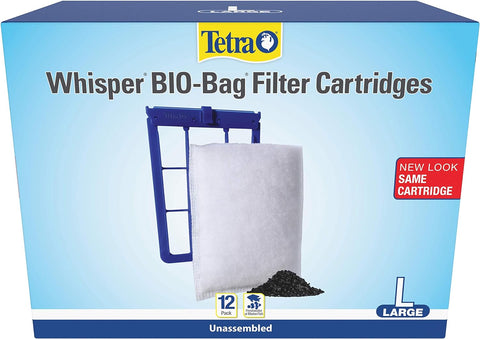 Whisper Bio-Bag Filter Cartridges for Aquariums - Unassembled