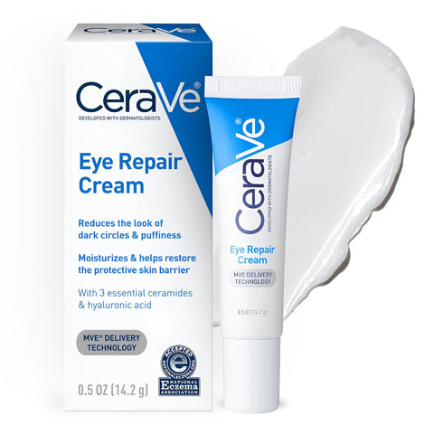 Eye Repair Cream | under Eye Cream for Puffiness and Bags under Eyes | Hyaluronic Acid + Niacinamide + Marine Botanical Complex | Hydrating Eye Cream | Oil Free & Opthalmologist Tested