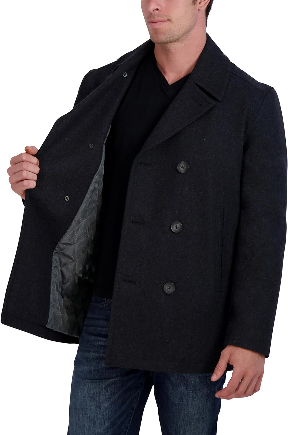 Men'S Classic Double Breasted Peacoat