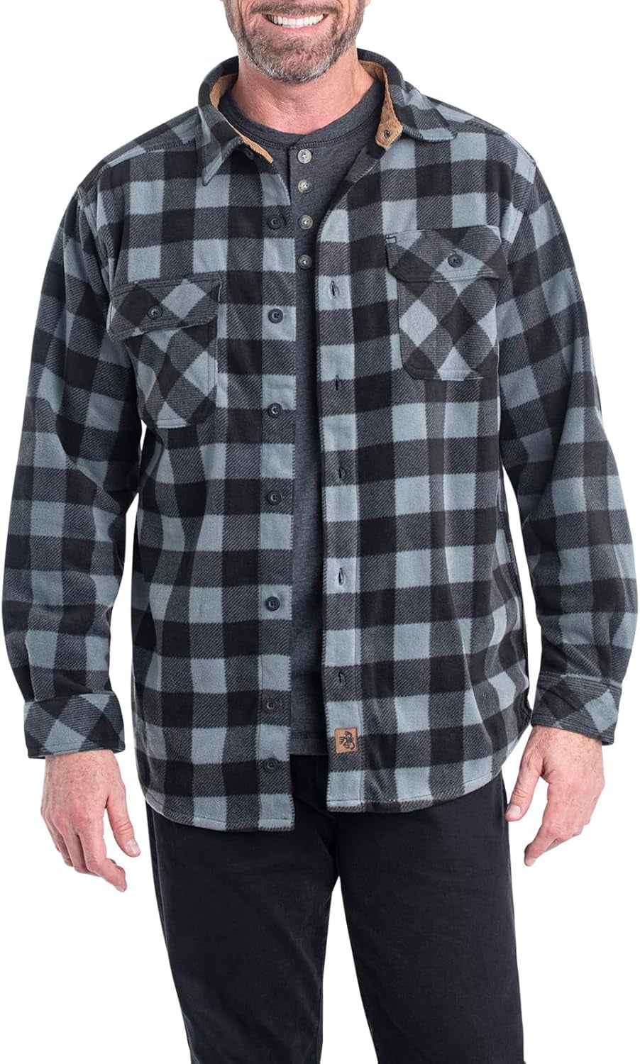 Men'S Navigator Fleece Button up Shirt