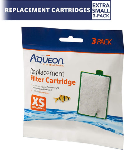 Aquarium Fish Tank Replacement Filter Cartridges Extra Small - 3 Pack