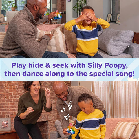 Silly Poopy'S Hide & Seek - the Talking, Singing Rainbow Hide & Seek Toy - Learning Toys for Toddlers 3-4 Years, Toddler Travel Toys, Hide and Seek Toys for Kids by Relatable