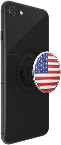 Phone Grip with Expanding Kickstand, USA Popgrip - Enamel Old Glory