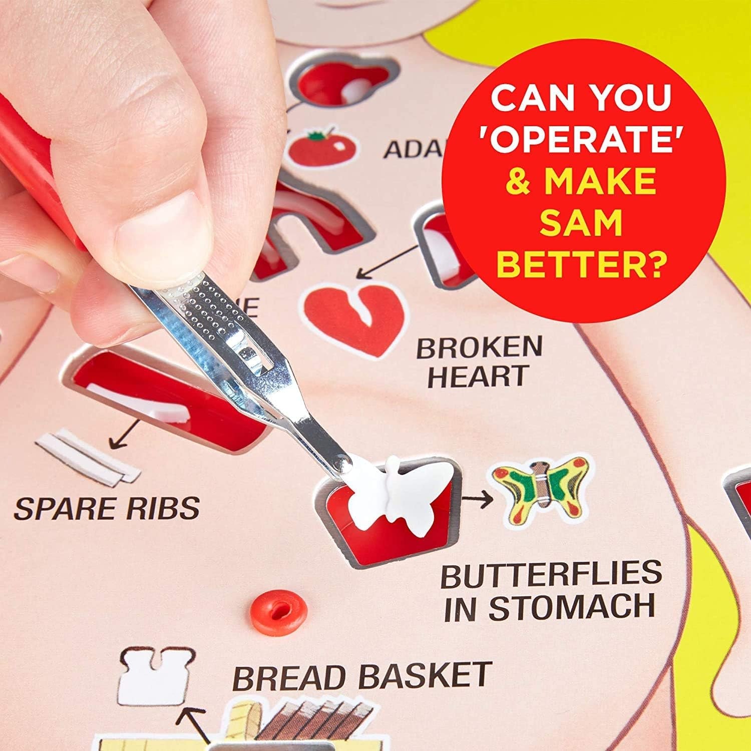 Operation Electronic Board Game, Family Games for Kids Ages 6+, Kids Board Games for 1+ Players, Funny Games for Kids, Kids Gifts (Amazon Exclusive)