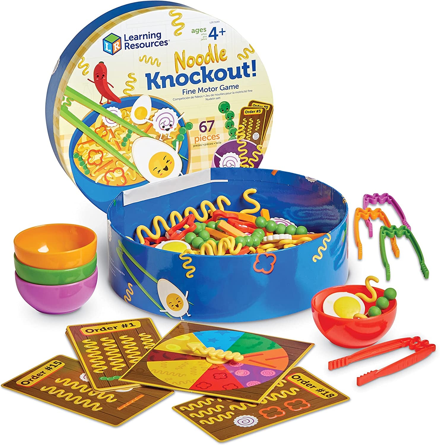 Noodle Knockout! Fine Motor Game,Fine Motor Skills Toys, 67 Pieces, Ages 4+