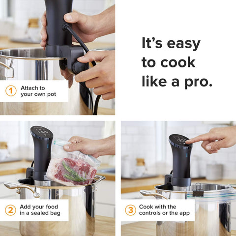 Sous Vide Precision Cooker 2.0 (Wifi), 1000 Watts