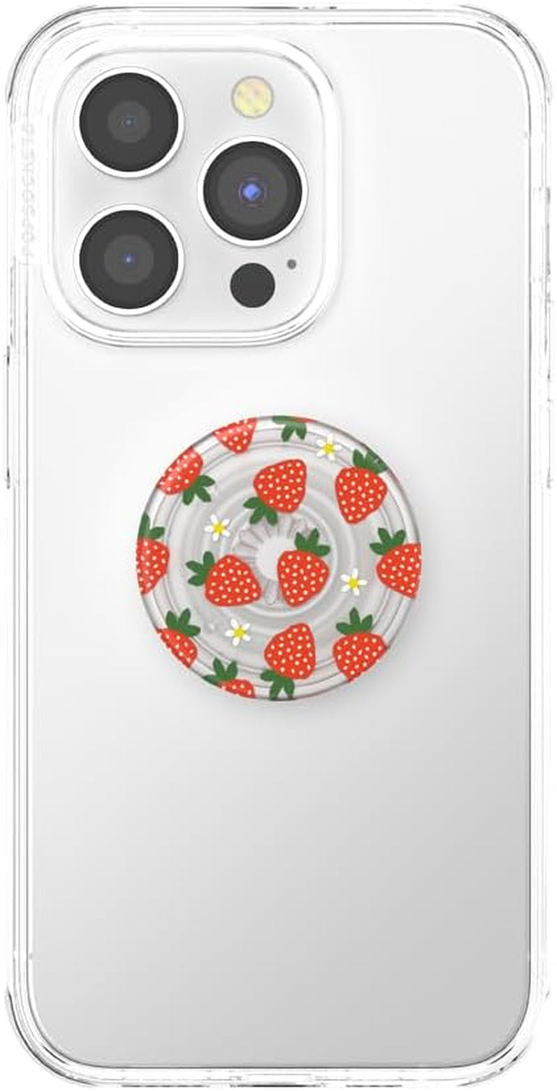 Plant-Based Phone Grip with Expanding Kickstand, Eco-Friendly - Berries and Cream