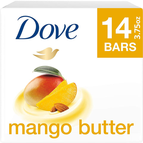 Beauty Bar with Mango Butter 14 Bars to Moisturize Dry Skin More Moisturizing than Bar Soap 3.75 Oz