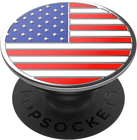 Phone Grip with Expanding Kickstand, USA Popgrip - Enamel Old Glory