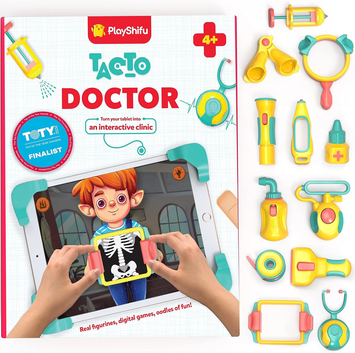 Play STEM Toys for Kids - Tacto Doctor (Interactive Kit + App) - Pretend Play with Real STEM Learning