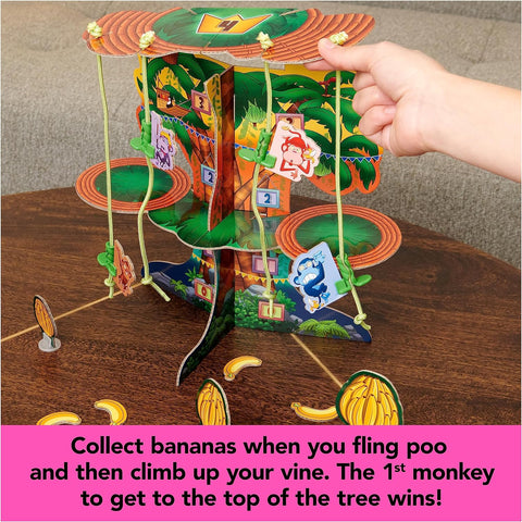 Monkey See Monkey Poo Game for Kids with Banana-Scented Fake Poop, Fun Games | Sensory Toys | Family Games | Funny Gifts, for Preschoolers Ages 4+