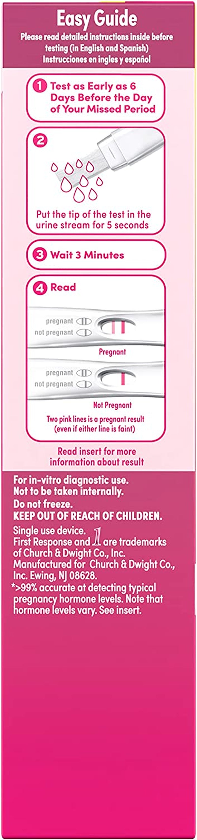 Early Result Pregnancy Test, 3 Count(Pack of 1)(Packaging & Test Design May Vary)