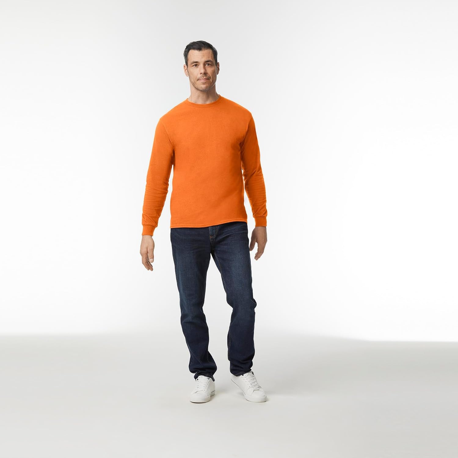 Adult Heavy Cotton Long Sleeve T-Shirt, Style G5400, 2-Pack