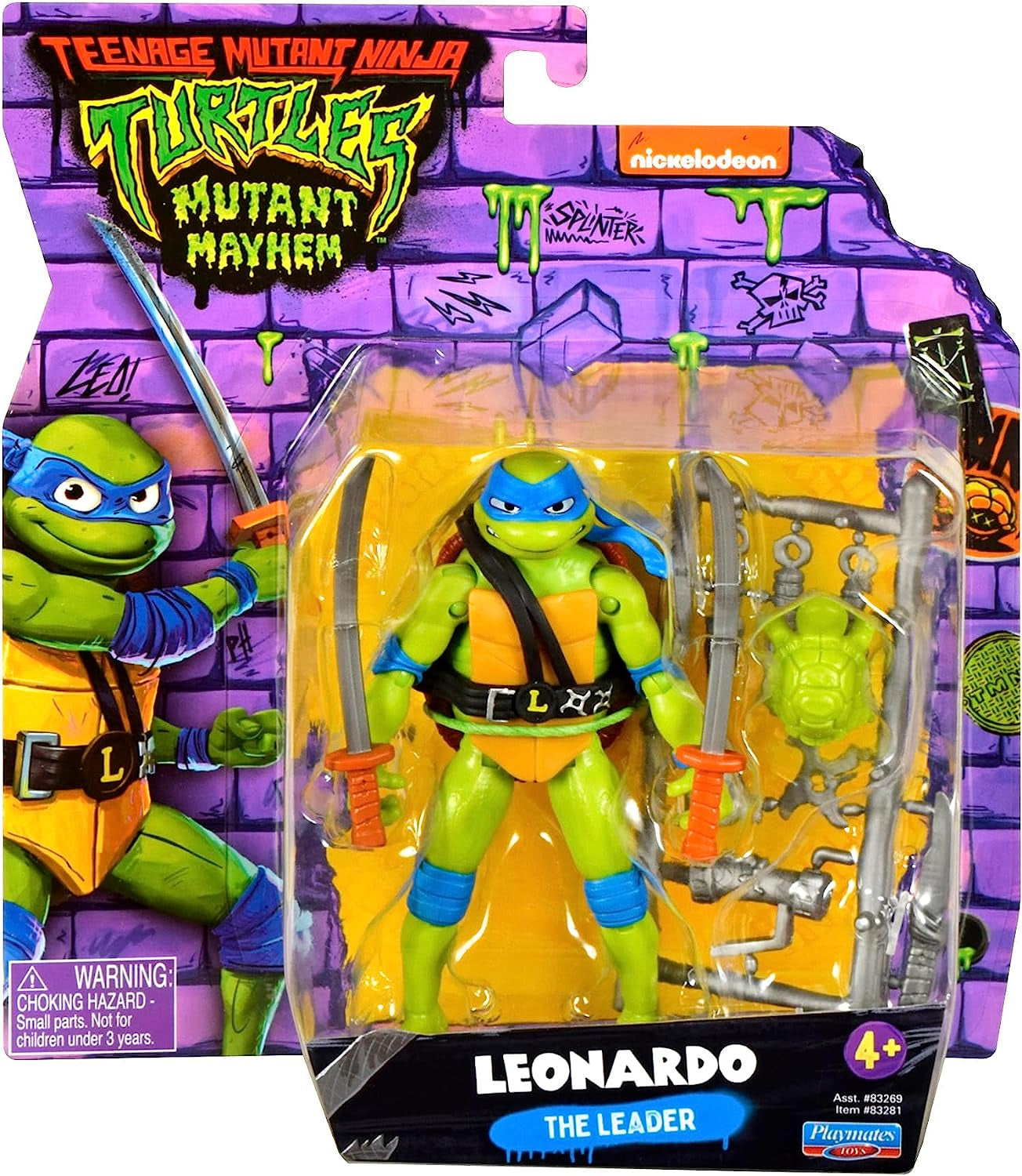 : Mutant Mayhem 4.5” Leonardo Basic Action Figure by