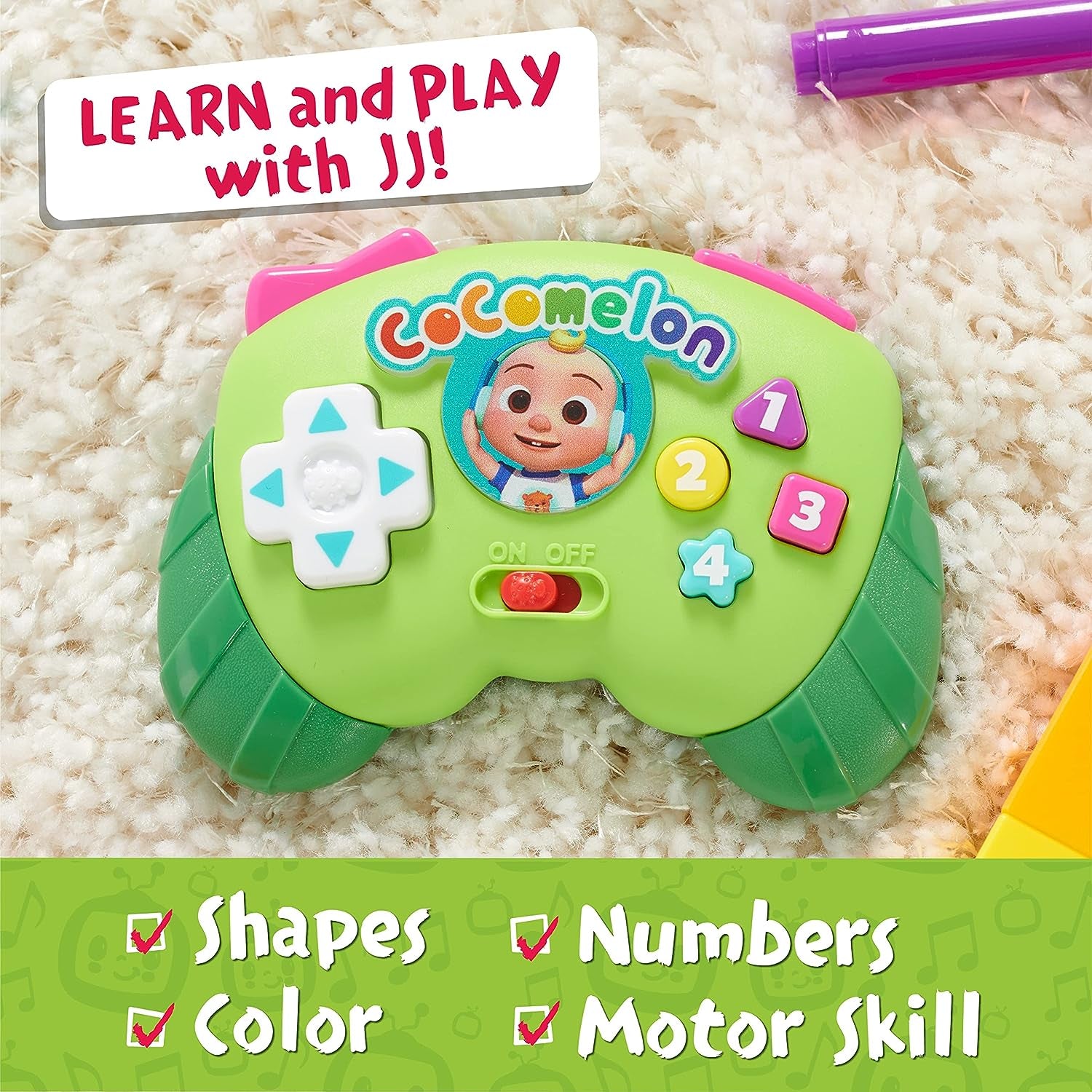 Lots to Learn Game Controller, Preschool Learning and Education, Officially Licensed Kids Toys for Ages 18 Month by