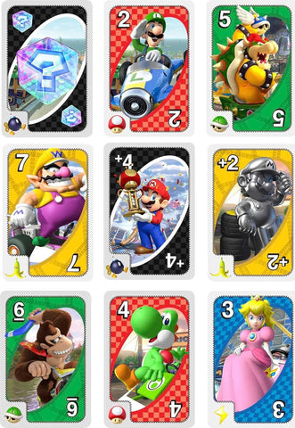 ​UNO Mario Kart Card Game for Kids, Adults, Family and Game Night with Special Rule for 2-10 Players