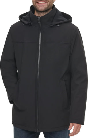 Men’S Water and Wind Resistant Hooded Coat from Fall into Winter