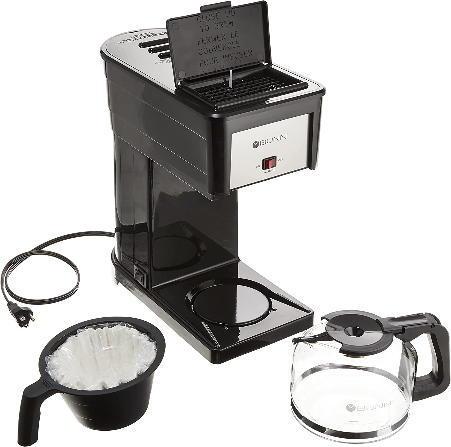 GRB Velocity Brew 10-Cup Home Coffee Brewer, Black