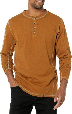 Men'S Maverick Slub Henley Shirt