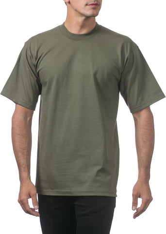 Men'S Heavyweight Cotton Short Sleeve Crew Neck T-Shirt