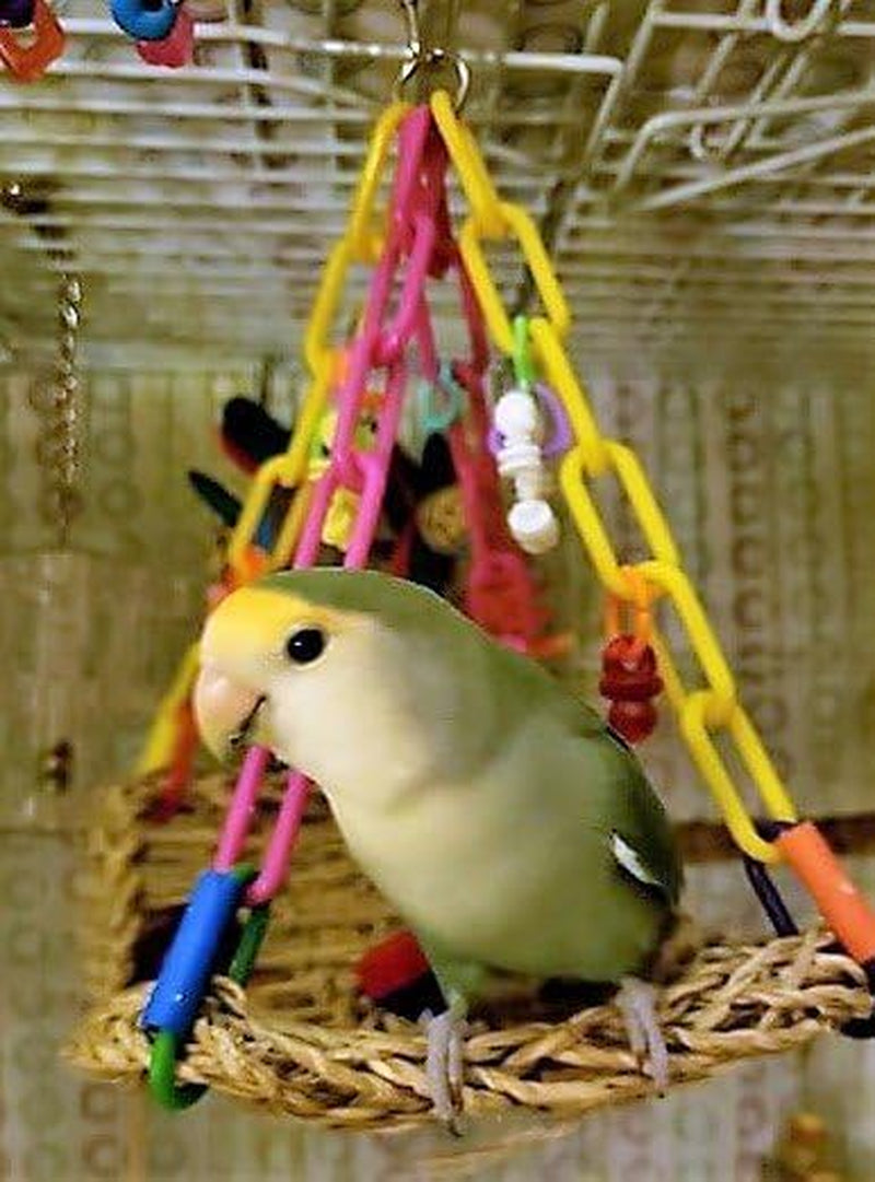 SB747 Mini Flying Trapeze Bird Toy, Small Bird Size, 6” X 7” X 9”