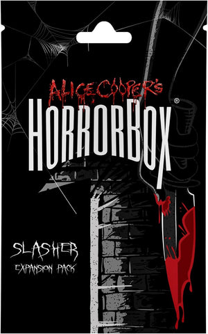 Alice Cooper'S Horrorbox Slasher EXPANSION - Hilariously Spooky Card Game for Family Game Night, Ages 14+, 4-10 Players, 30-60 Min Playtime, Made by  Games