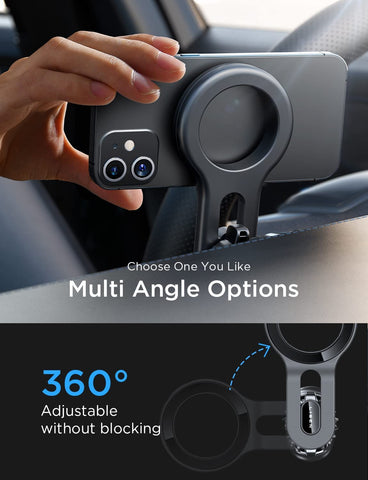 for Magsafe Car Mount, Blue Car Accessories for Men Women Jeep Wrangler Car Phone Holders for Your Car, [Easily Install] 360° Magnetic Phone Holder, Fit for Iphone 15 14 Pro plus Max Mini