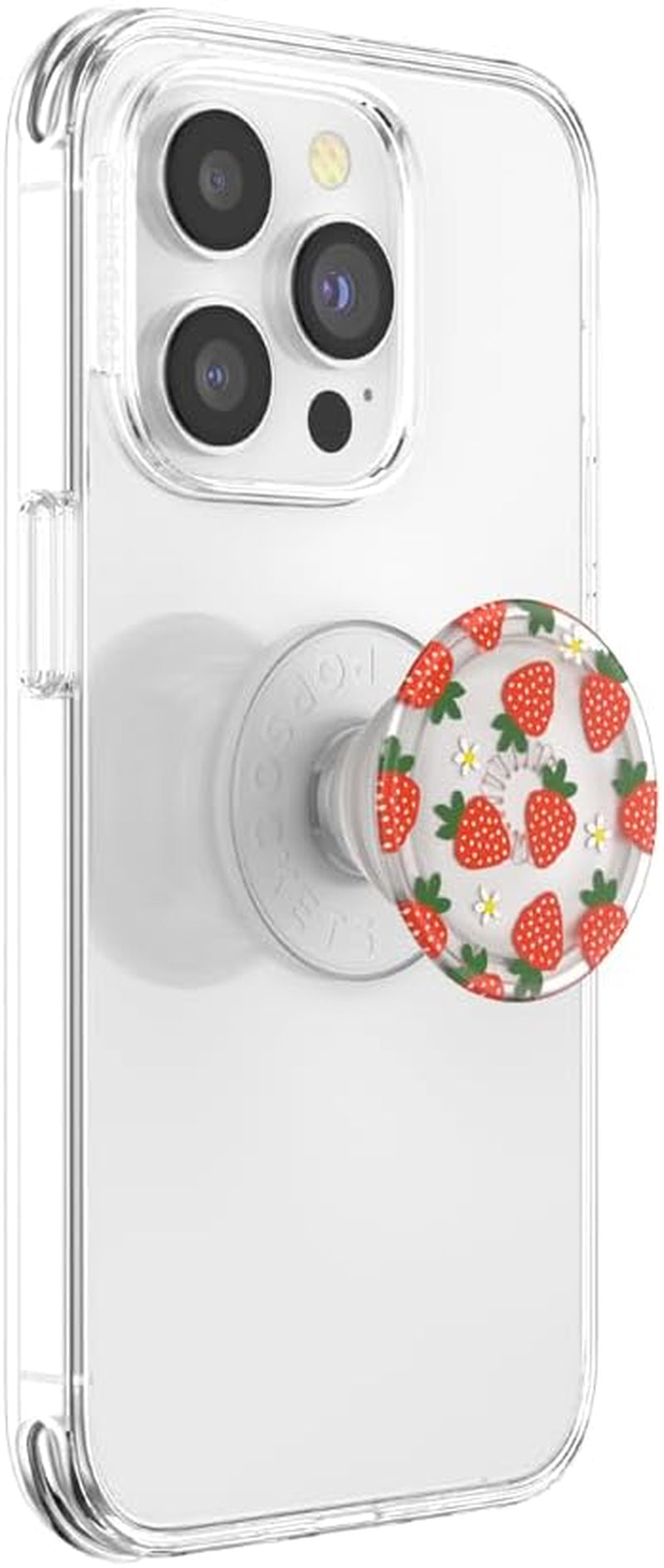 Plant-Based Phone Grip with Expanding Kickstand, Eco-Friendly - Berries and Cream