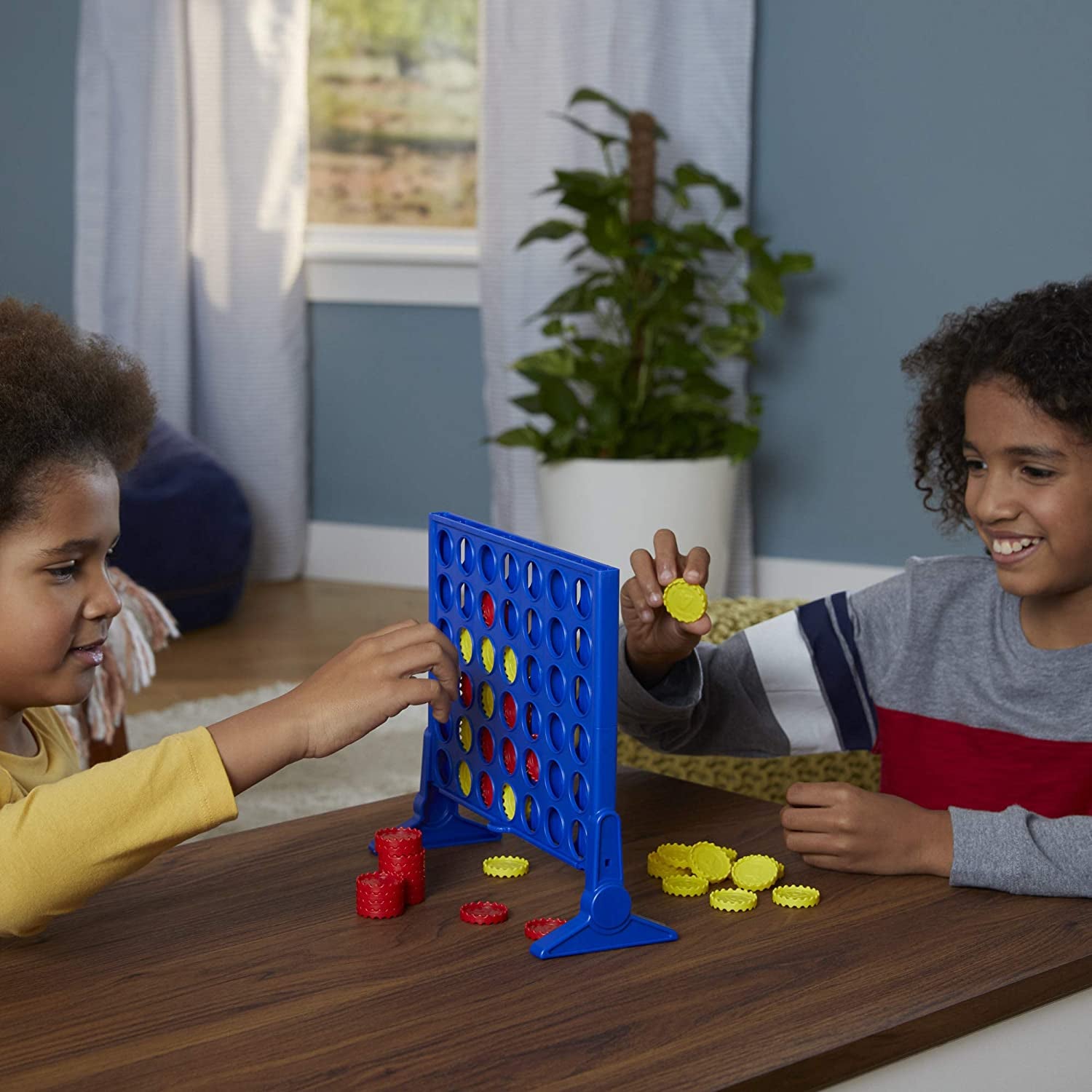 Connect 4 Classic Grid,4 in a Row Game,Strategy Board Games for Kids,2 Player .For Family and Kids,Ages 6 and Up