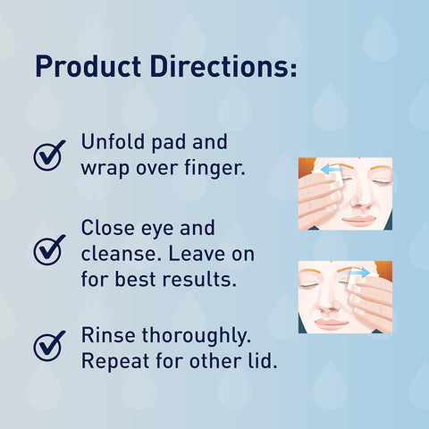 Lid Scrub Original Eyelid Cleanser - Pre-Moistened Eyelid Wipes for Mild to Moderate Conditions - Eyelid Cleanser to Clean, Comfort & Soothe Irritated Eyelids - 30 Count