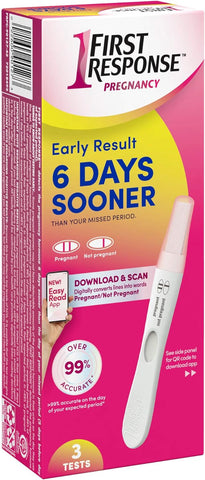 Early Result Pregnancy Test, 3 Count(Pack of 1)(Packaging & Test Design May Vary)