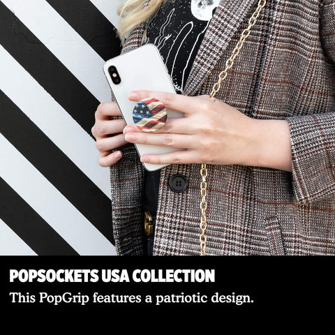 Phone Grip with Expanding Kickstand, USA Popgrip - Oh Say Can You See