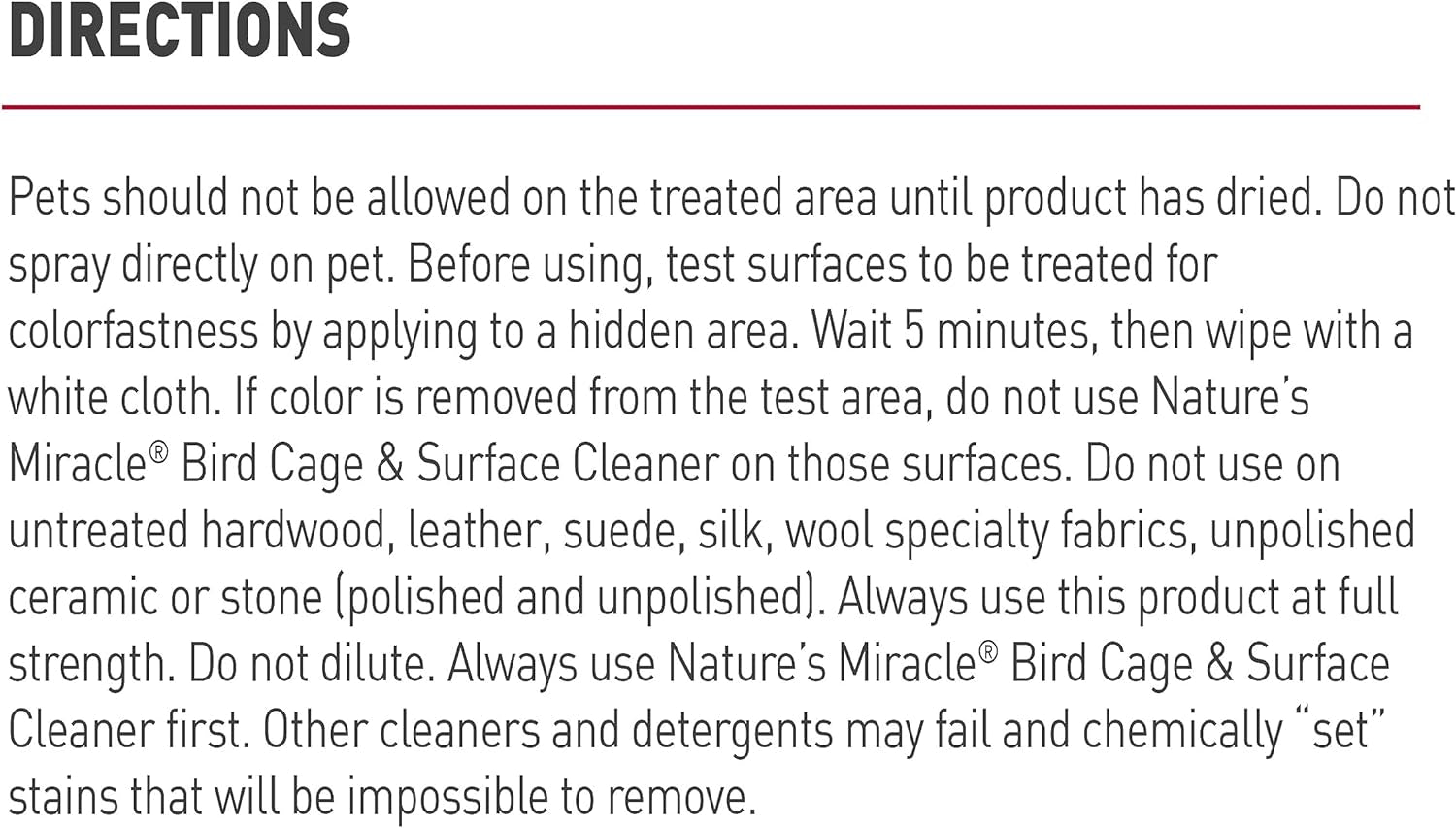 Bird Cage & Surface Cleaner