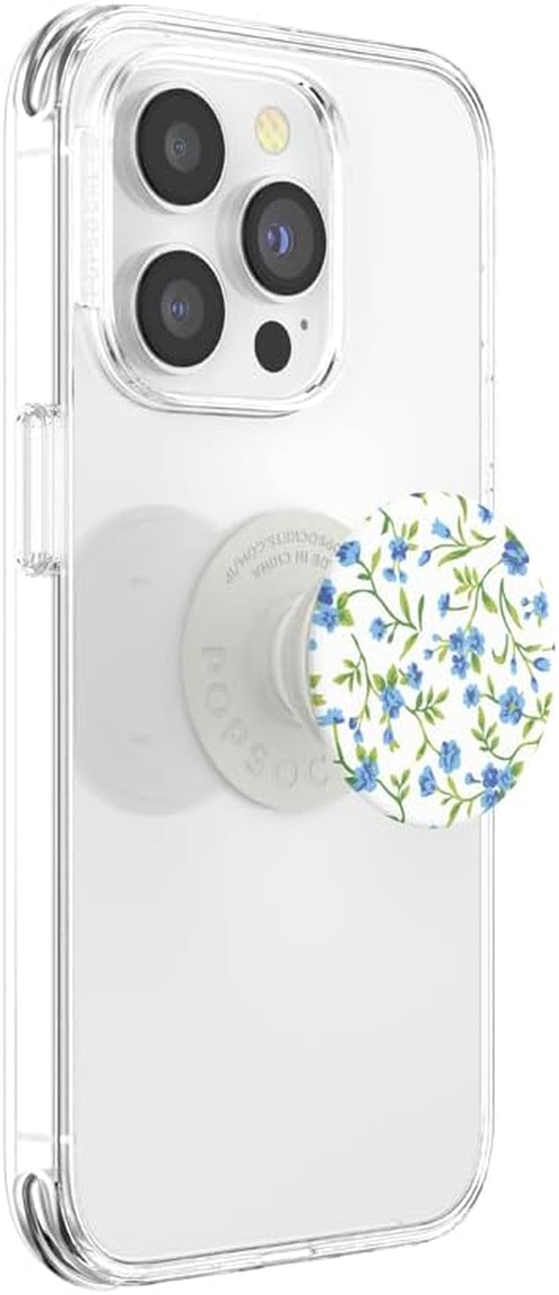 Phone Grip with Expanding Kickstand, Floral Popgrip - Blue Ditsy