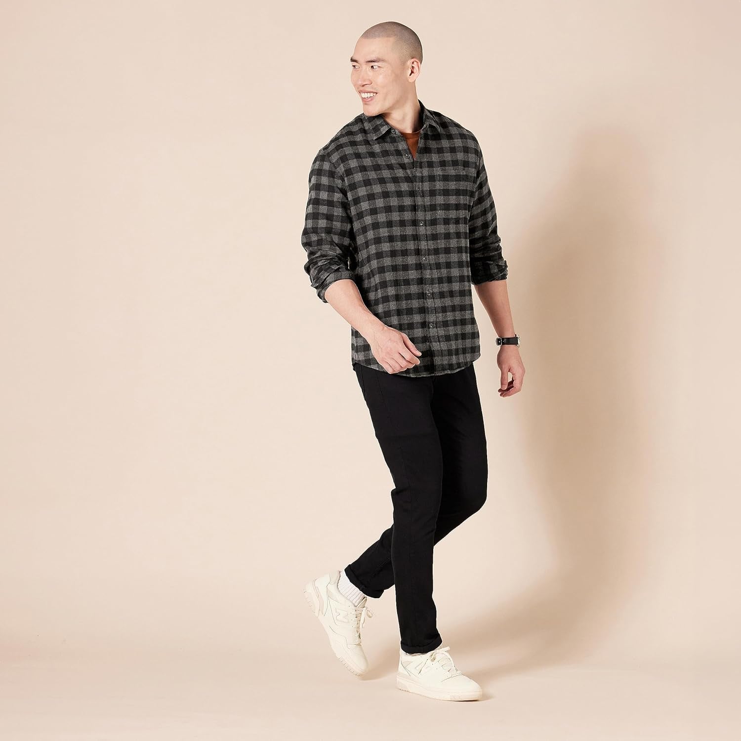 Men'S Long-Sleeve Flannel Shirt (Available in Big & Tall)