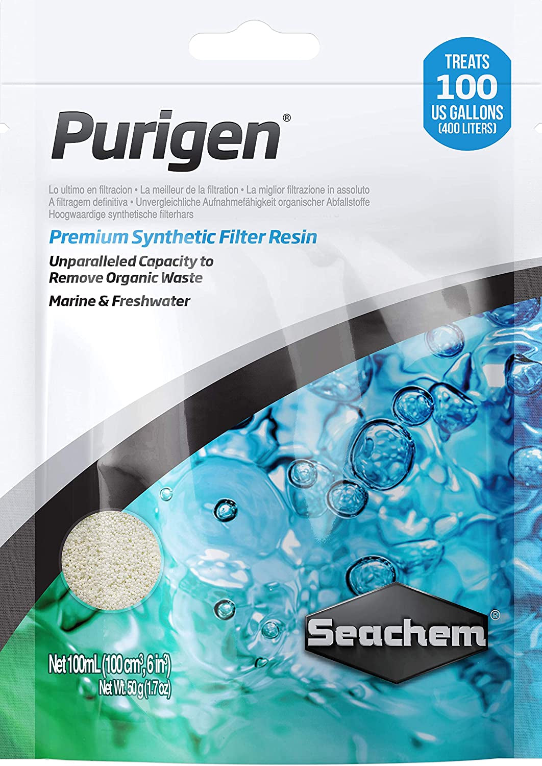 Indoor Purigen Organic Filtration Resin - Fresh and Saltwater 100 Ml