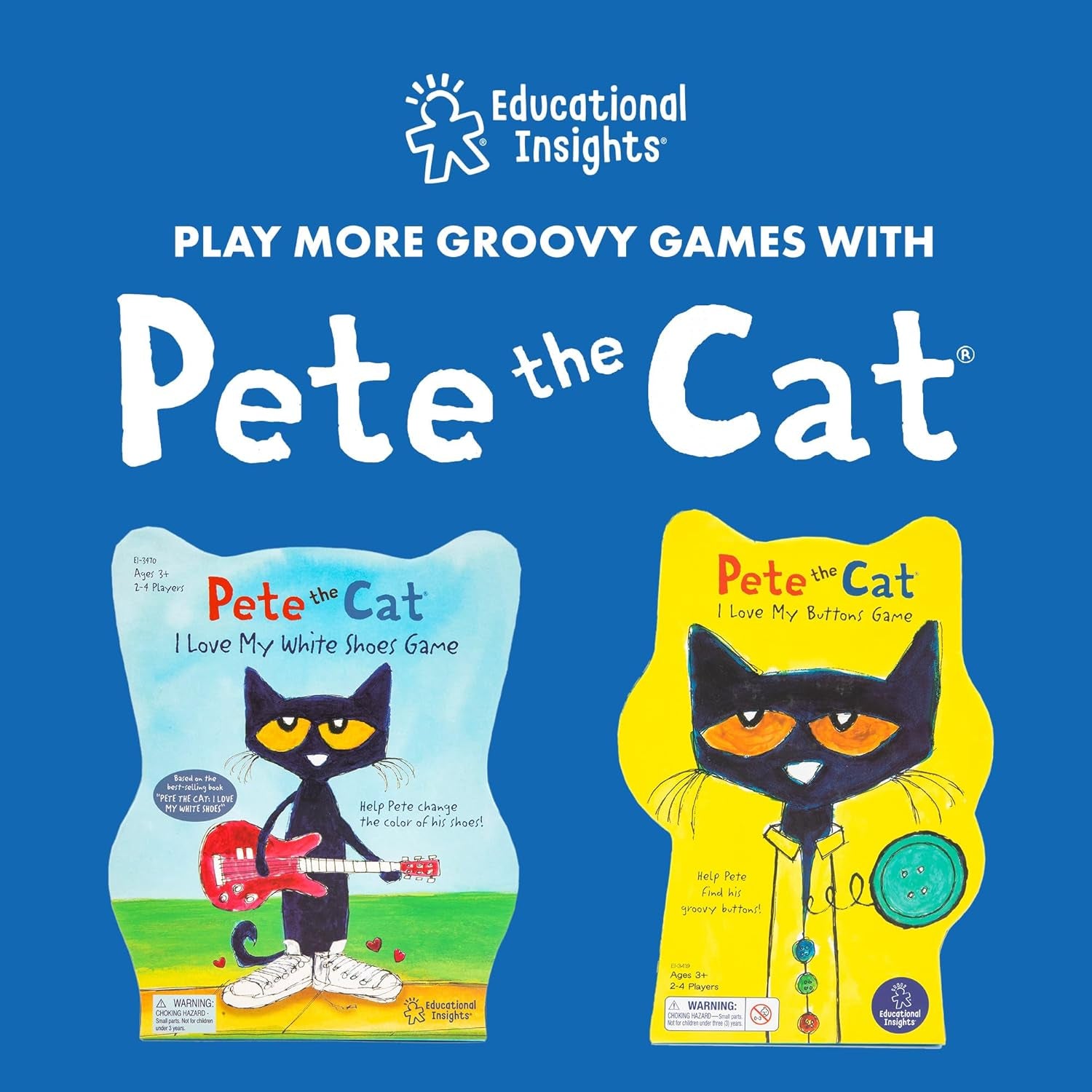 Pete the Cat® Groovy Friendship Game - SEL Games for Kids, Problem Solving Activities, for 2-4 Players, Gift for Ages 4+