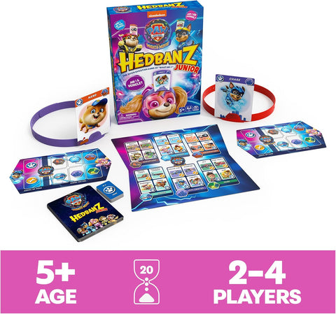 Hedbanz Junior PAW Patrol the Mighty Movie Game- Family Games Games for Family Game Night Kids Games Card Games for Families & Kids Ages 5 and Up