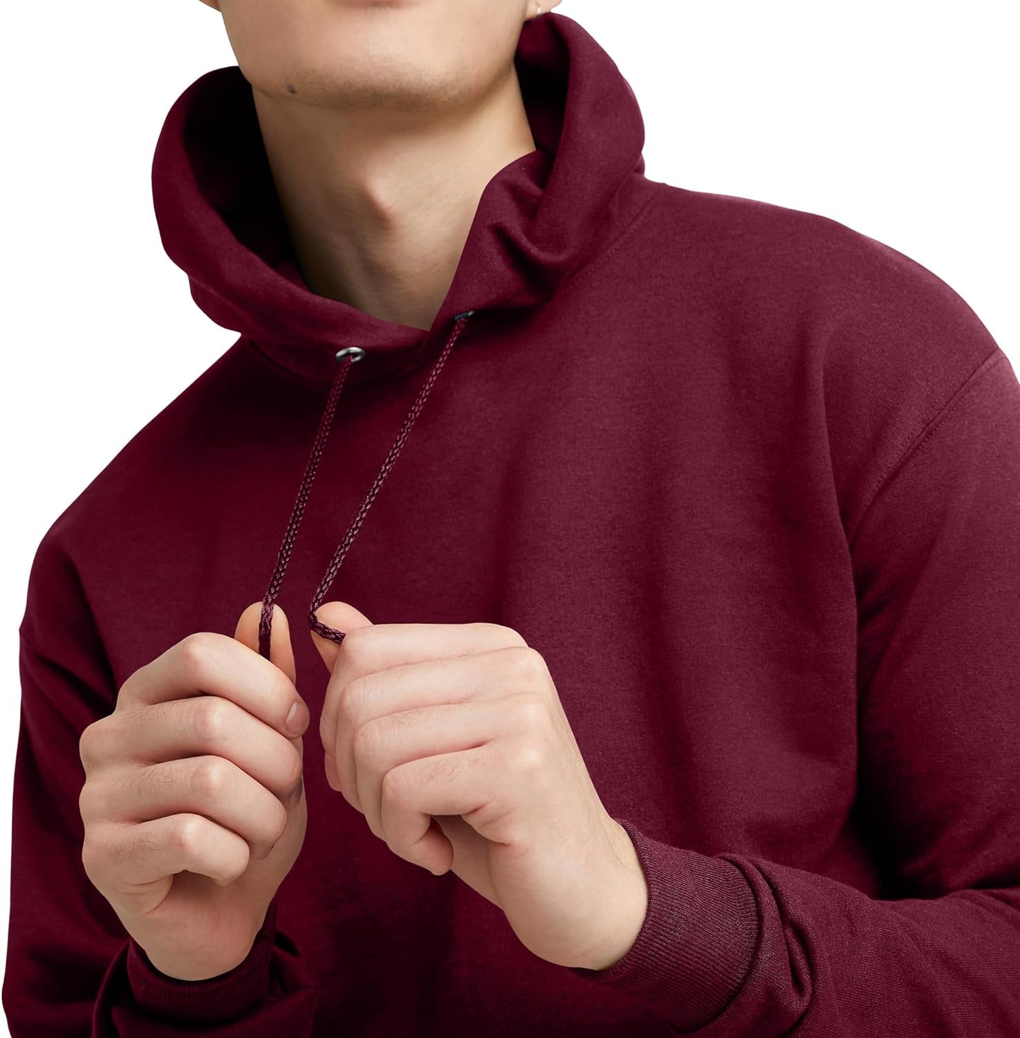 Mens Ecosmart Hoodie, Midweight Fleece Sweatshirt, Pullover Hooded Sweatshirt for Men