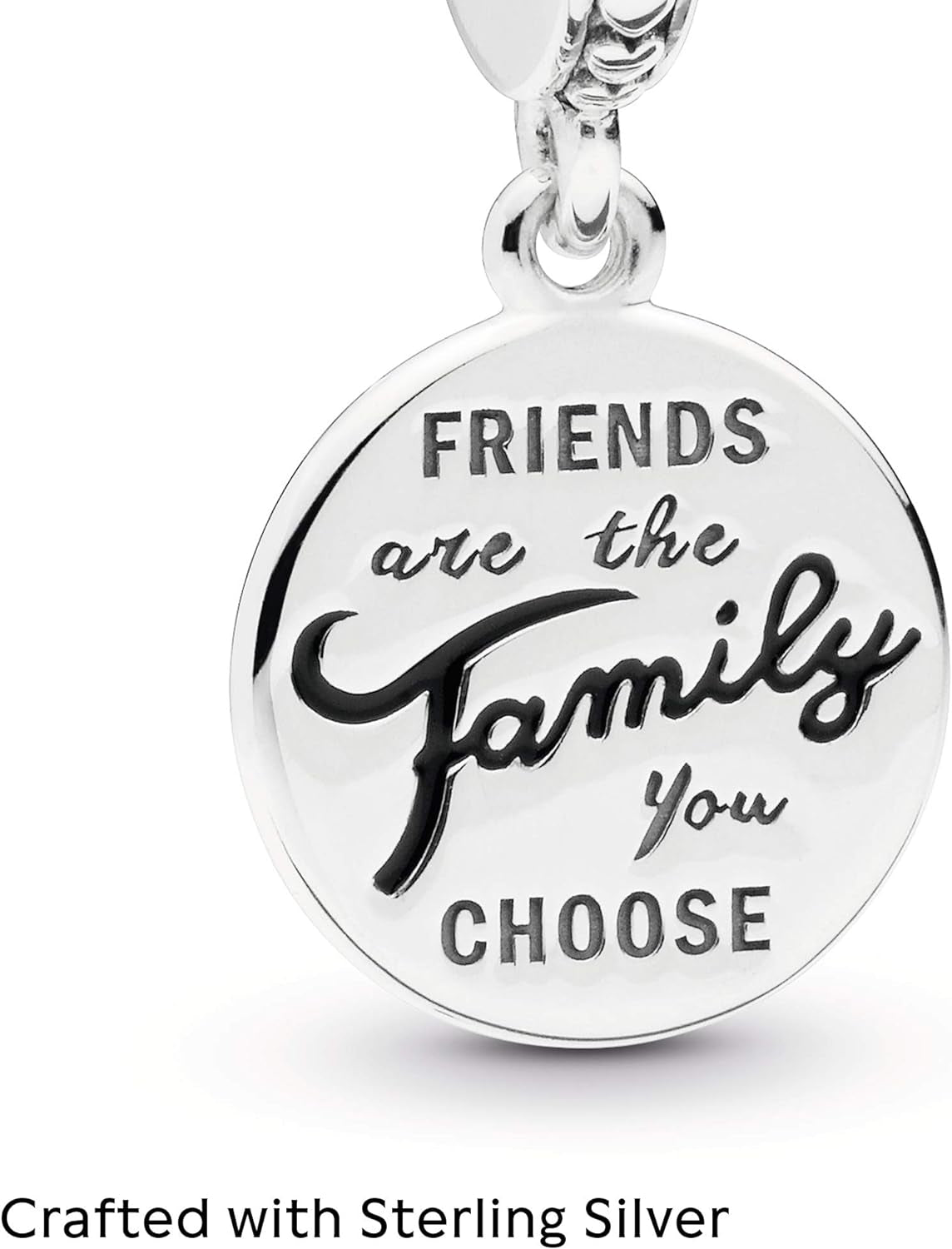 Jewelry Friends Are Family Dangle Charm - Beautiful Family Charm for  Charm Bracelets - Perfect for Holiday or Birthday Gift - Sterling Silver Charm