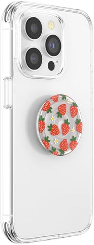 Plant-Based Phone Grip with Expanding Kickstand, Eco-Friendly - Berries and Cream