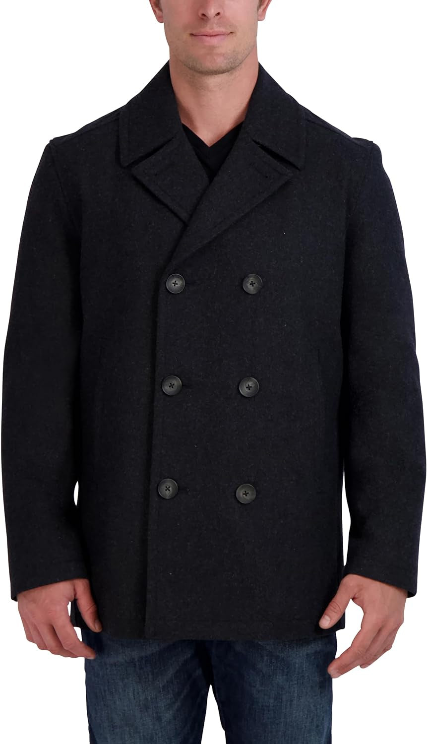 Men'S Classic Double Breasted Peacoat