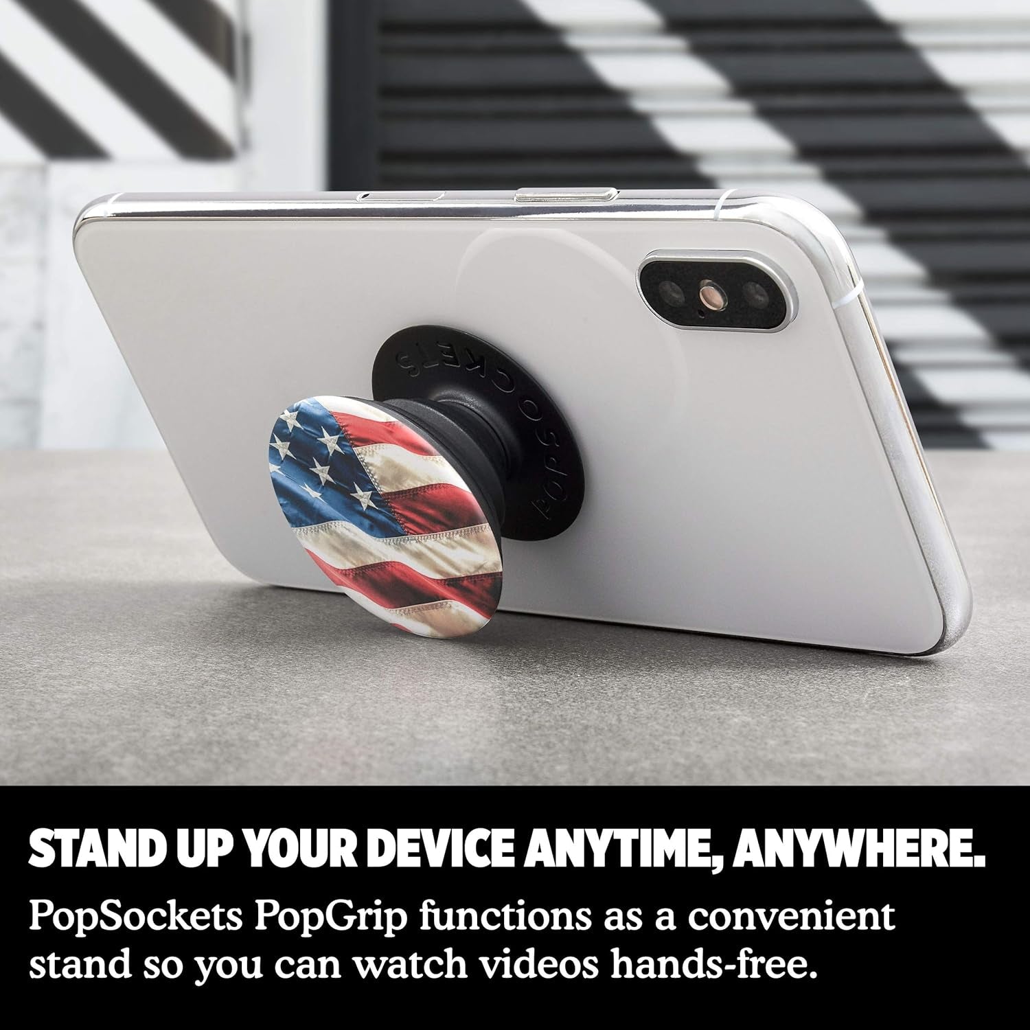 Phone Grip with Expanding Kickstand, USA Popgrip - Oh Say Can You See