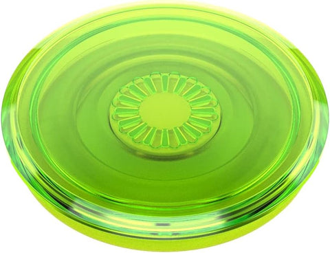 Translucent Phone Grip with Expanding Kickstand,  for Phone, Translucent Popgrip - Blazing Lime