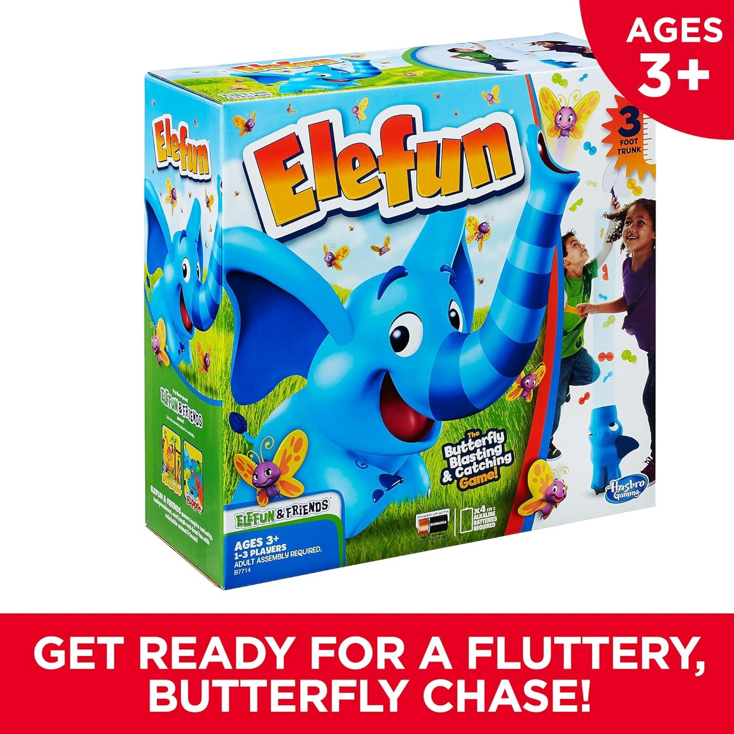 Elefun and Friends Elefun Preschool Game with Butterflies and Music, Kids Games Ages 3 and Up, Board Games for Kids