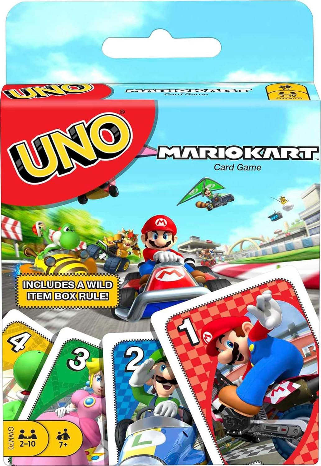 ​UNO Mario Kart Card Game for Kids, Adults, Family and Game Night with Special Rule for 2-10 Players