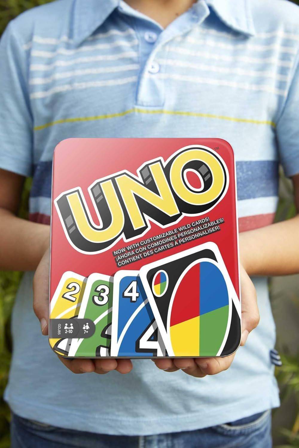 UNO Card Game for Family Night, Travel Game & Gift for Kids in a Collectible Storage Tin for 2-10 Players (Amazon Exclusive)